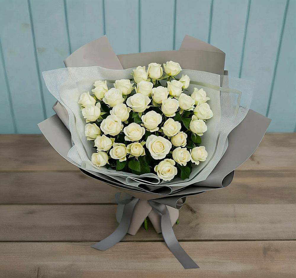 Букет Белоснежная нежность в Усть-Ишиме