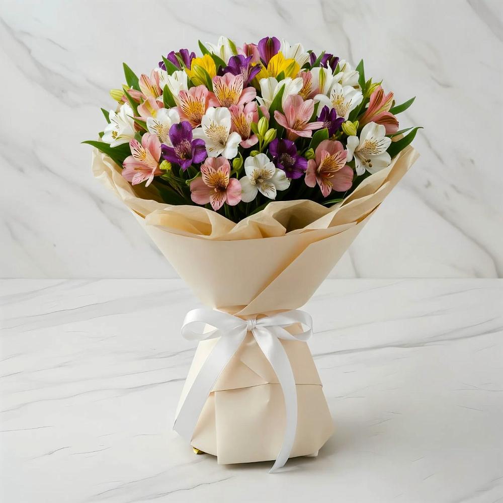 Букет цветов из: Альстромерии в Усть-Ишиме