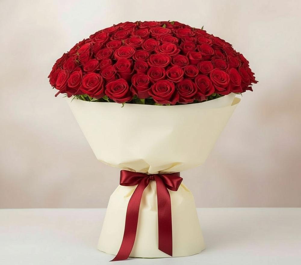 Букет 101 Красная роза Милано в Усть-Ишиме