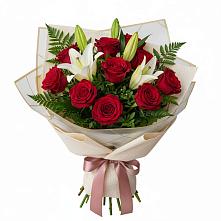 Букет цветов из:  Лилии и Розы в Усть-Ишиме