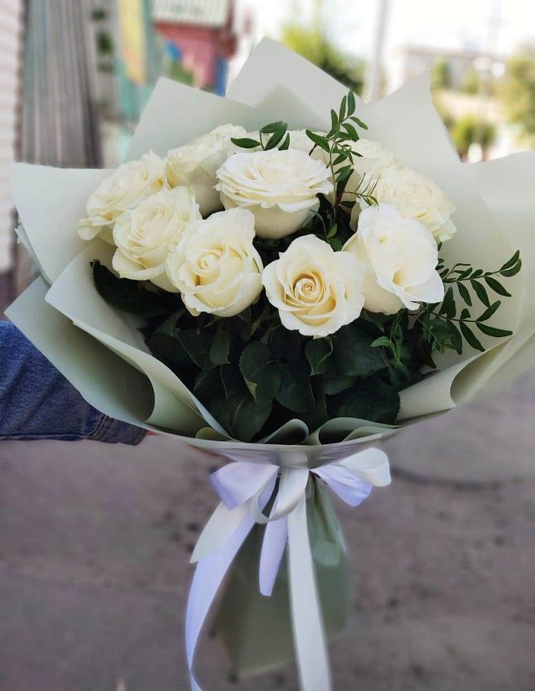 Букет Белые розы Проуд в Усть-Ишиме