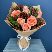 Букет цветов из:  Розы и Альстромерии в Усть-Ишиме