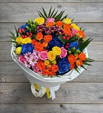 Букет цветов из:  Розы и Хризантемы в Усть-Ишиме