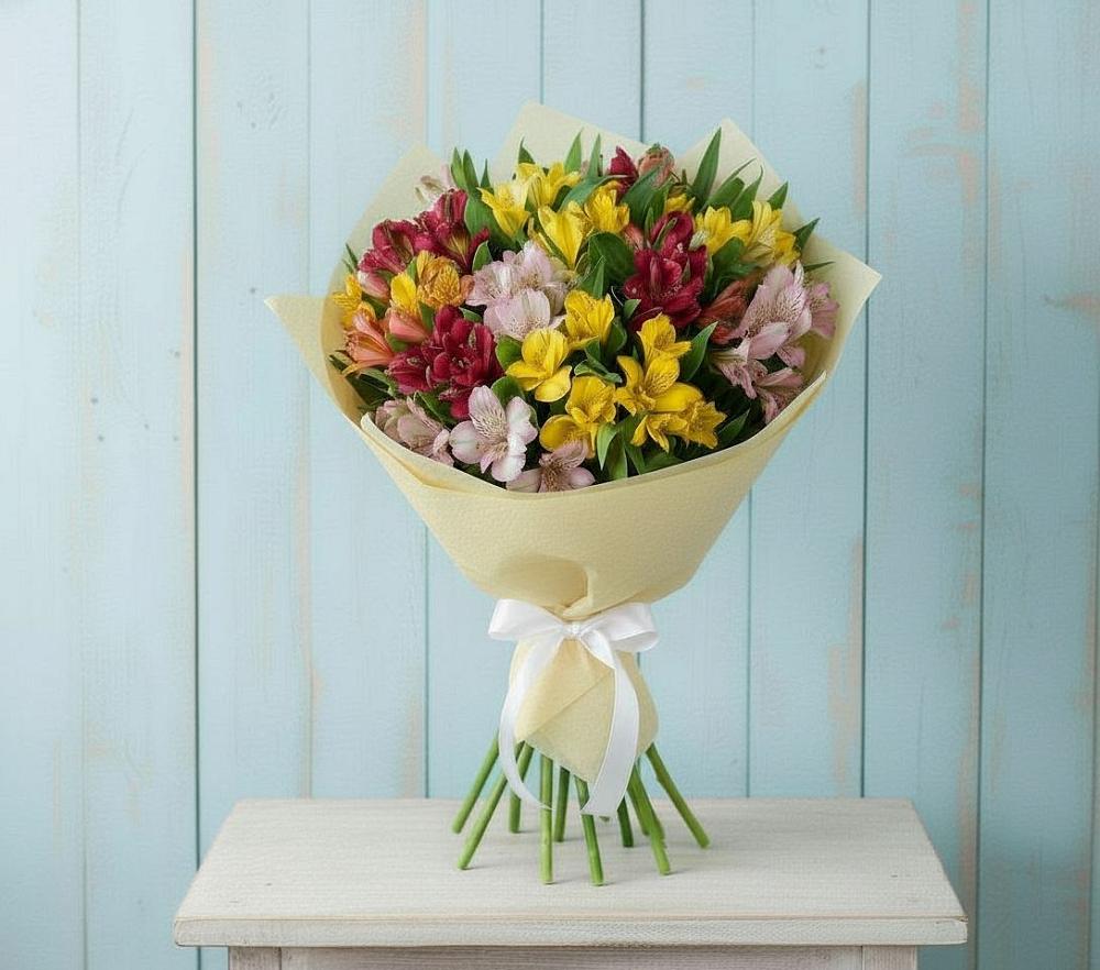 Букет цветов из: Альстромерии в Усть-Ишиме