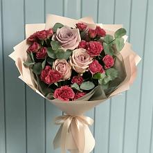 Букет цветов из:  Гвоздики и Розы в Усть-Ишиме