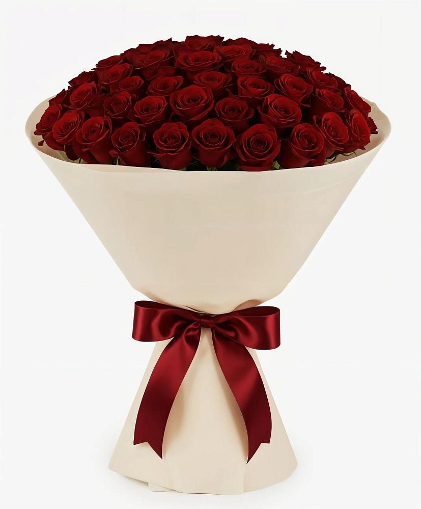 Букет 101 Бордовая роза Блэк Бакарра в Усть-Ишиме